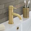 VOS Single Lever Basin Mixer - Brushed Brass